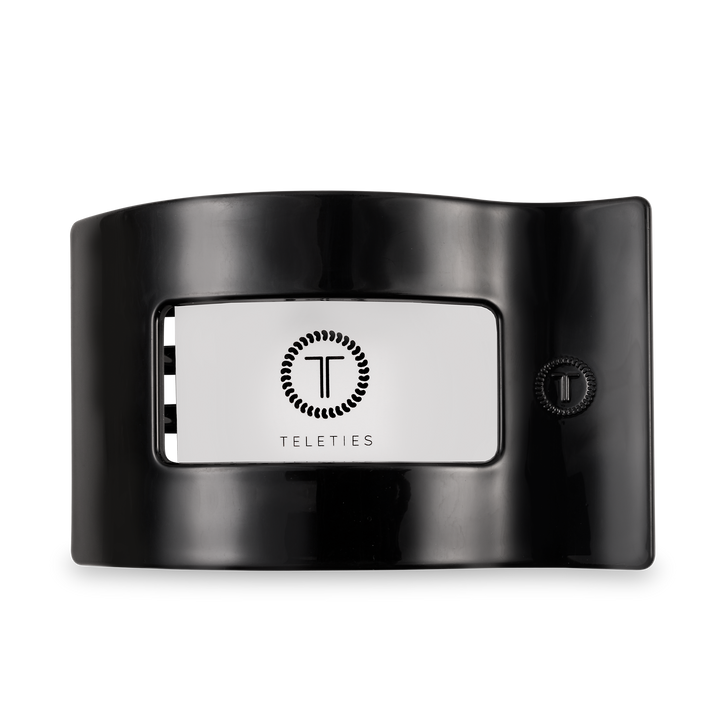 Flat Rectangle Hair Clip | Large | Jet Black