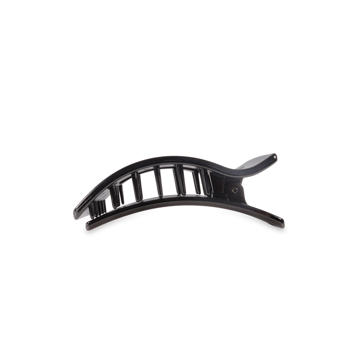 Flat Rectangle Hair Clip | Small | Jet Black