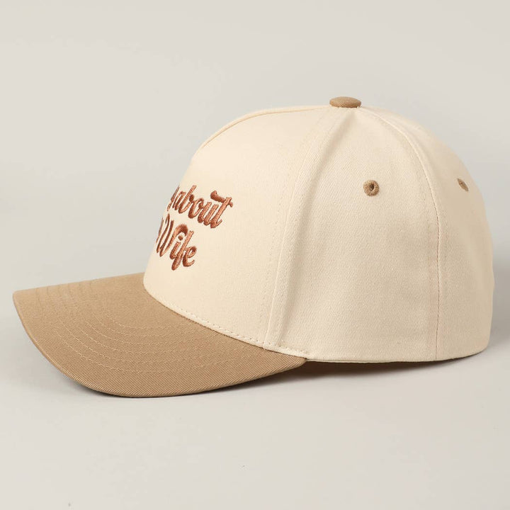 Sorry About My Husband Hat - Beige
