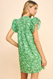 Tonight We Dance Printed Dress - Green
