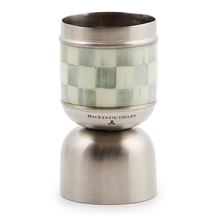 MacKenzie Childs: Sterling Check 3260 Jigger