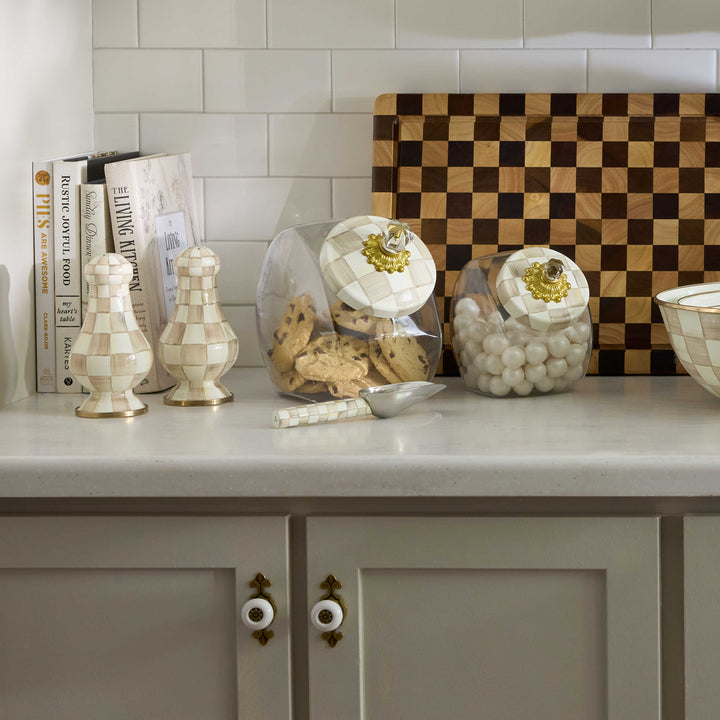 MacKenzie Childs: Mocha Check Small Scoop