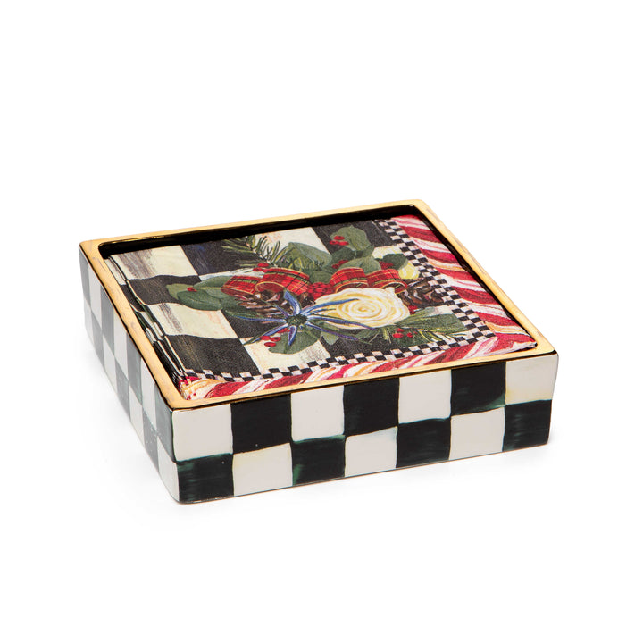 MacKenzie Childs: Courtly Check Cocktail Napkin Holder