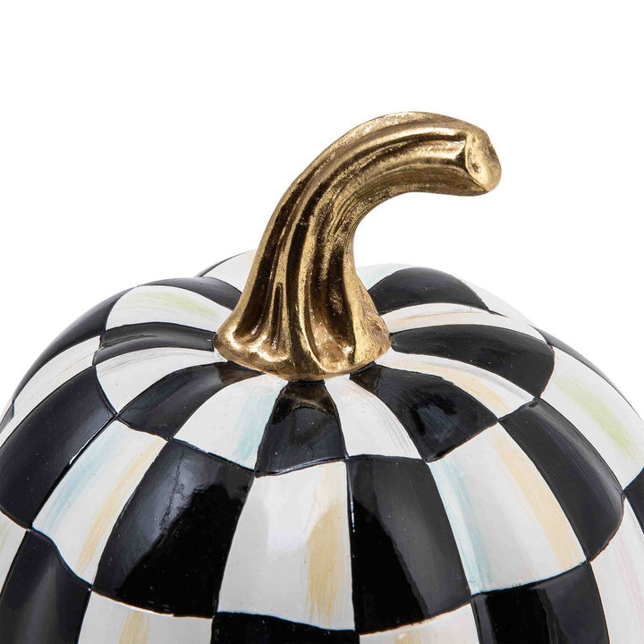 MacKenzie Childs: Courtly Check Glossy Mini Pumpkin