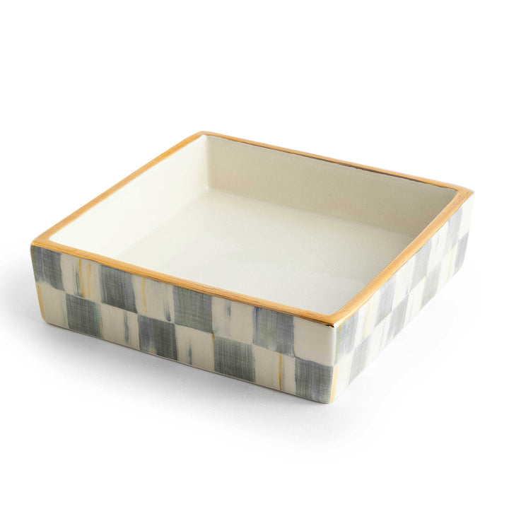 MacKenzie Childs: Sterling Check Cocktail Napkin Holder