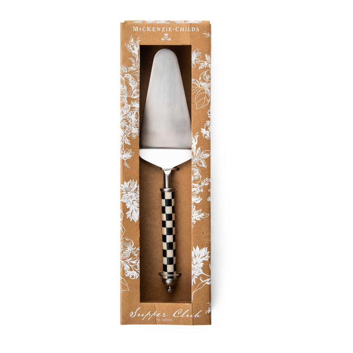 MacKenzie Childs: Courtly Check Supper Club Pie Server
