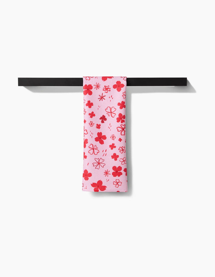 Dogwood Hearts Tea Towel