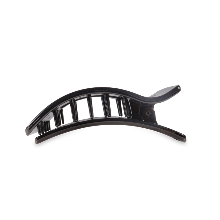 Flat Rectangle Hair Clip | Medium | Jet Black