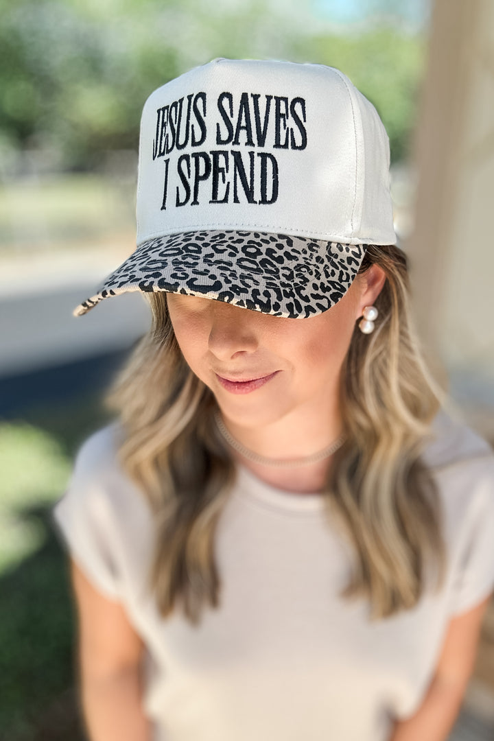 Jesus Saves I Spend Embroidered Hat