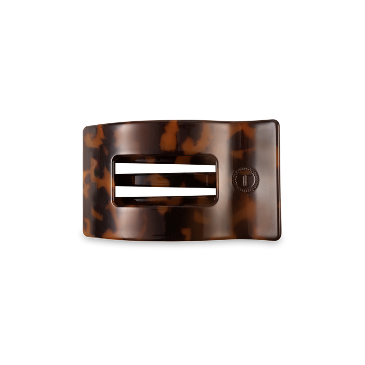 Flat Rectangle Hair Clip | Small | Tortoise