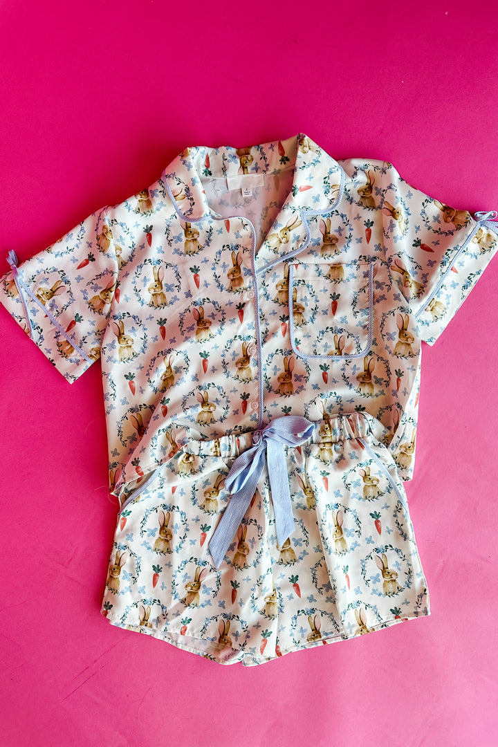Easter Bunny Silk Pajamas