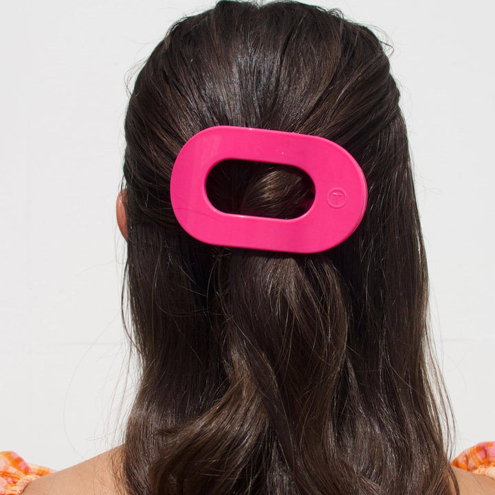 Flat Round Hair Clip | Medium | Tropical Punch