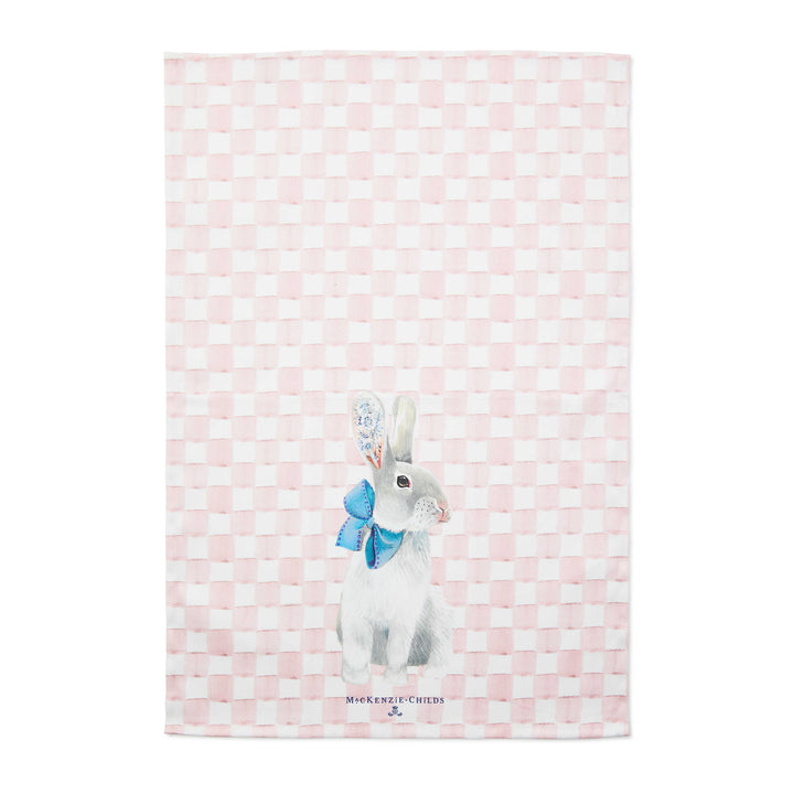 MacKenzie Childs: Tattoo Bunny Dish Towel