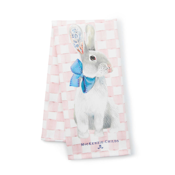 MacKenzie Childs: Tattoo Bunny Dish Towel
