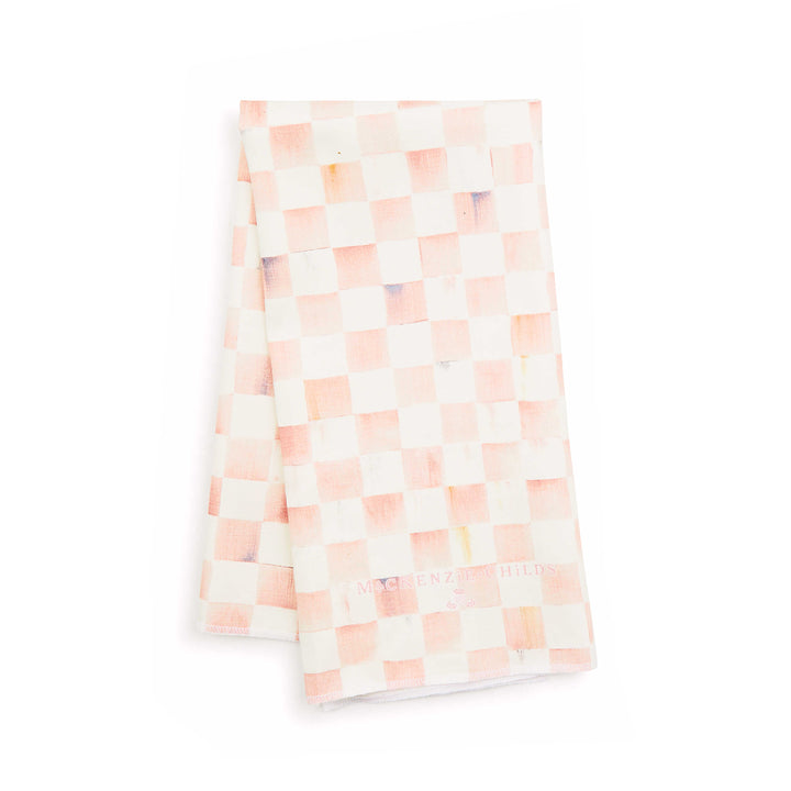 MacKenzie Childs: Rosy Check Dish Towel