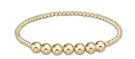 enewton: Classic Gold Beaded Bliss 3mm + 6mm Bracelet