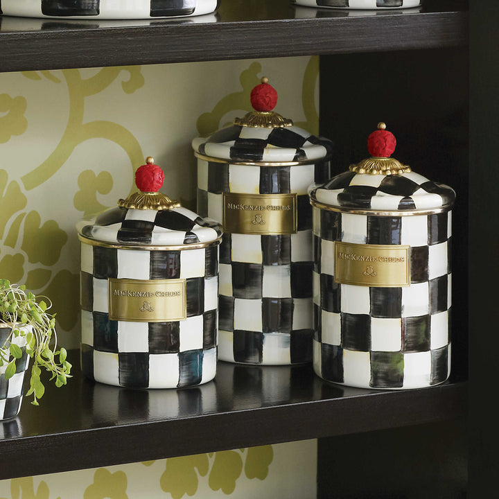 MacKenzie Childs: Courtly Check Small Canister