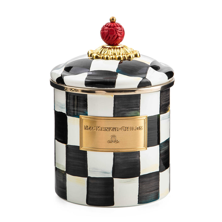 MacKenzie Childs: Courtly Check Small Canister