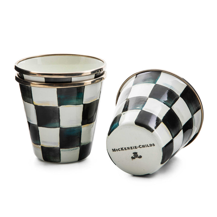 MacKenzie Childs: Courtly Check Herb Pots, Set of 3