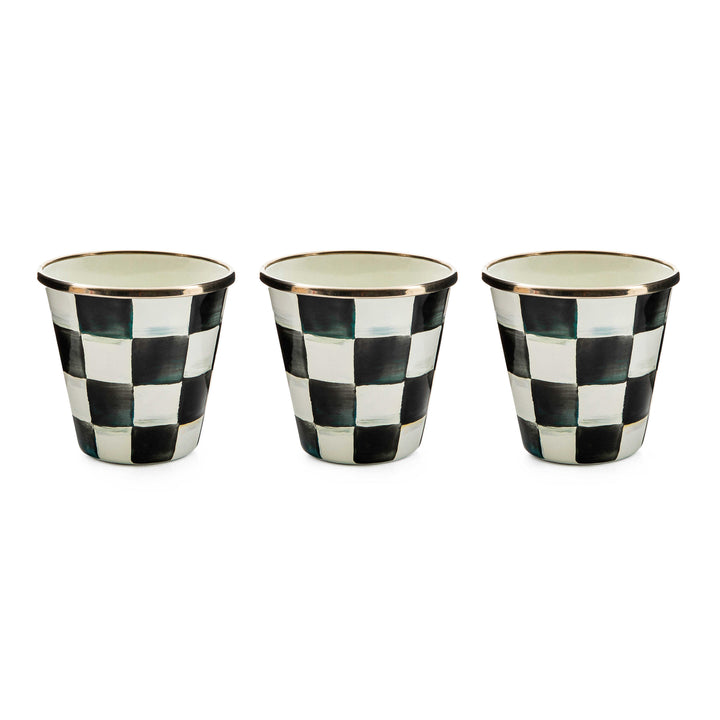 MacKenzie Childs: Courtly Check Herb Pots, Set of 3