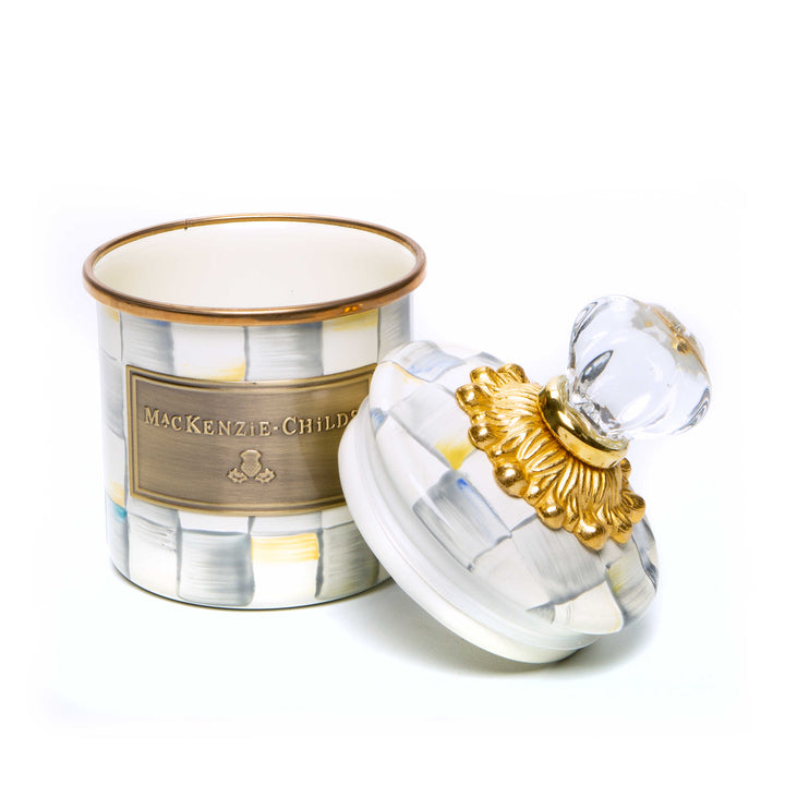 MacKenzie Childs: Sterling Check Mini Canister