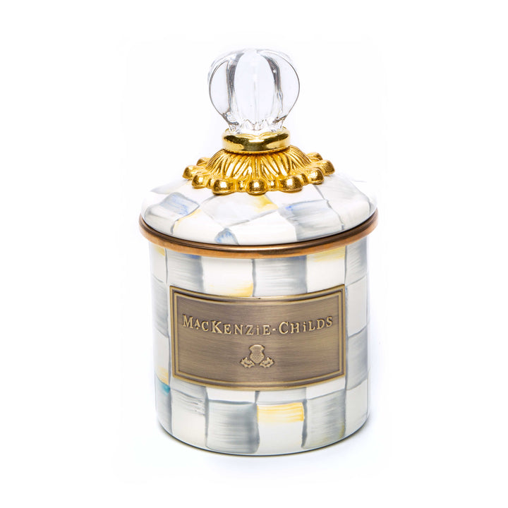 MacKenzie Childs: Sterling Check Mini Canister
