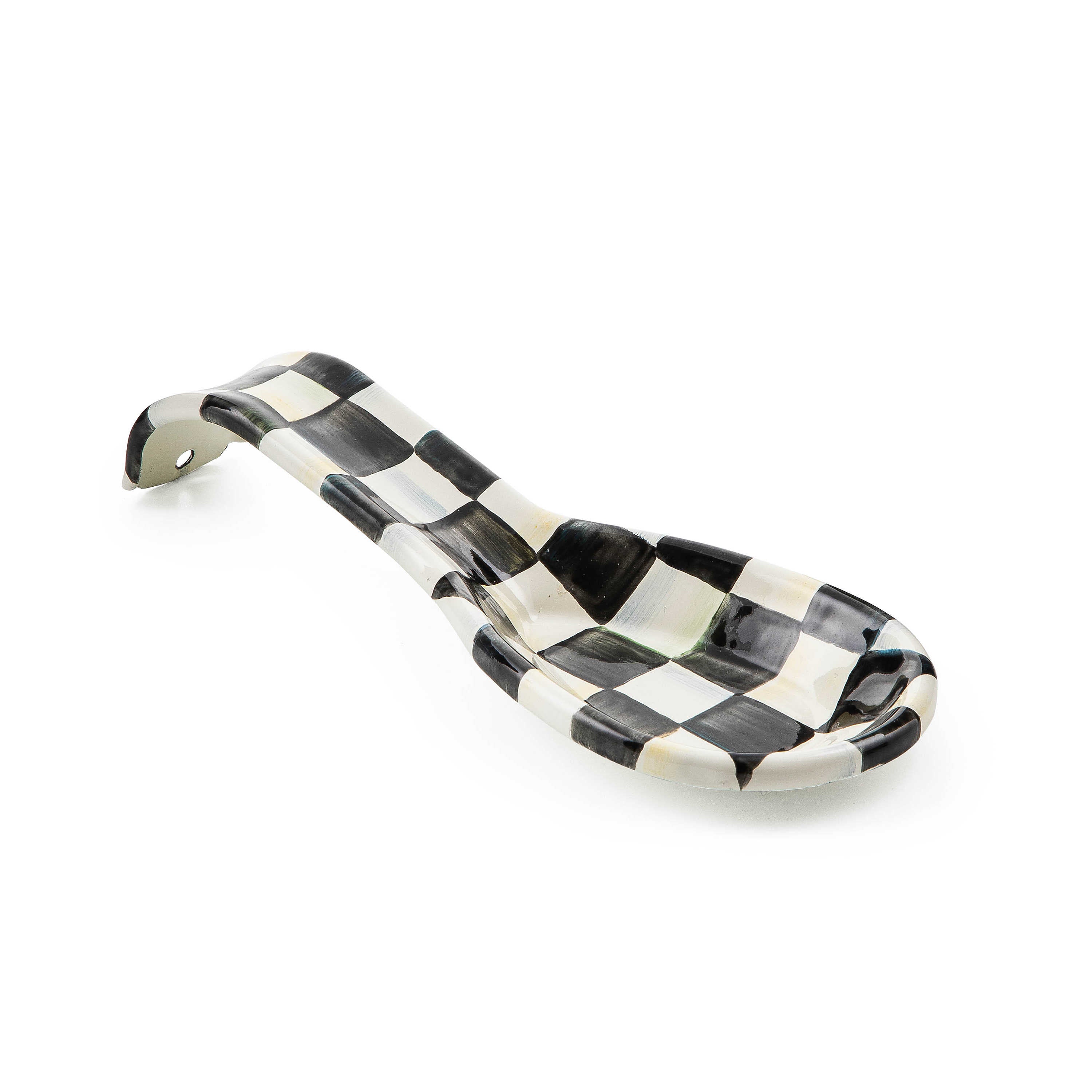 Morgan　senyou チェスト台 MacKenzie Childs: Courtly Check Spoon Rest – B Social Boutique