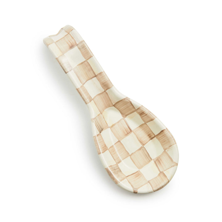 MacKenzie Childs: Mocha Check Spoon Rest