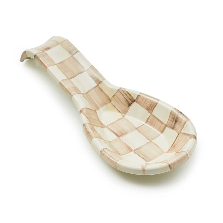 MacKenzie Childs: Mocha Check Spoon Rest