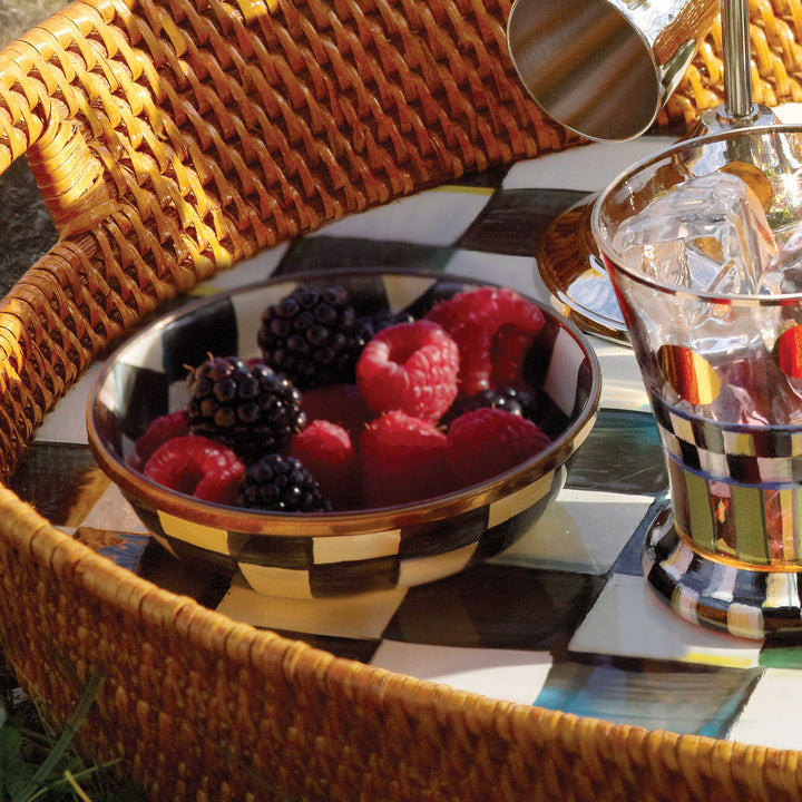 MacKenzie Childs: Courtly Check Relish Dish