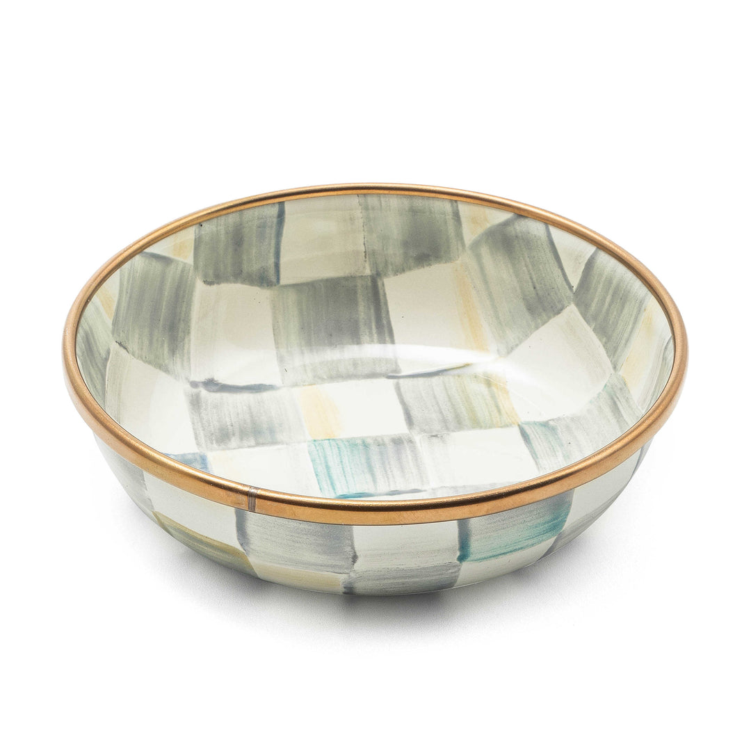 MacKenzie Childs: Sterling Check Relish Dish