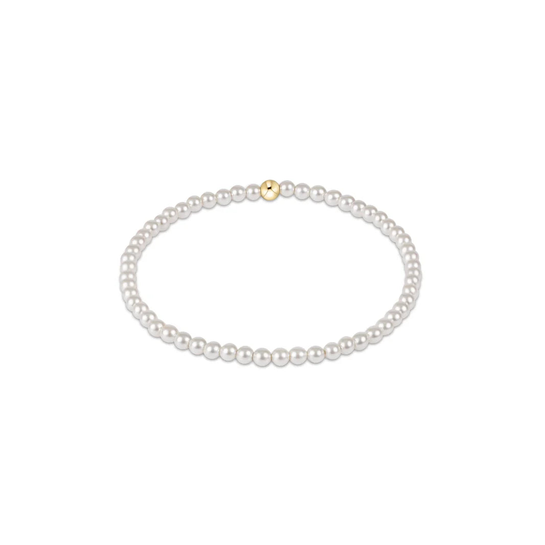 enewton: - Classic Pearl 3mm Bead Bracelet