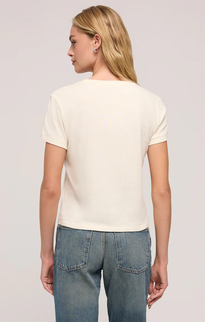 Z Supply: Love Club Day Trip Tee - Sea Salt