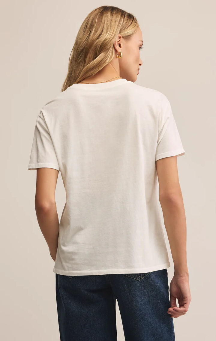 Z Supply: Spritzy Boyfriend Tee - Sea Salt