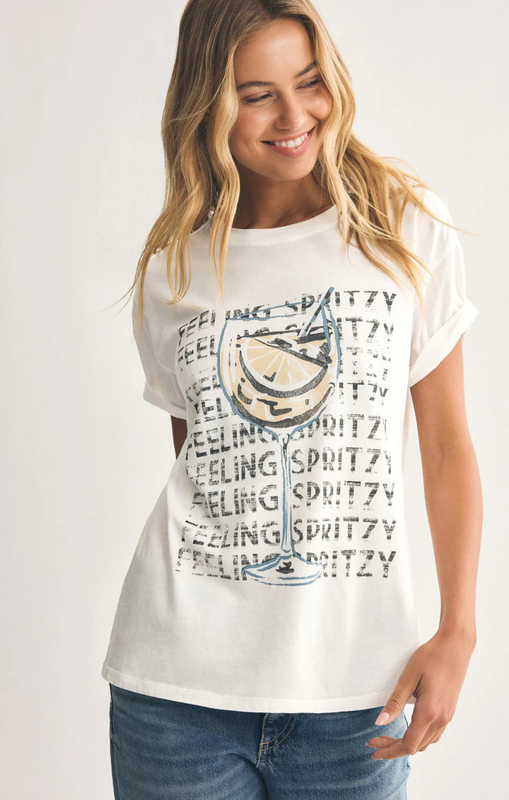 Z Supply: Spritzy Boyfriend Tee - Sea Salt