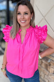 Swinging Into Spring Blouse - Candy Pink