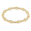 enewton: Classic Sincerity Pattern 6mm Bead Gold Bracelet