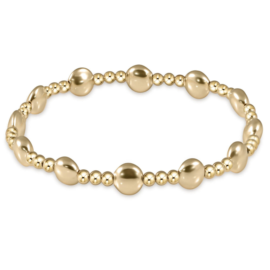 enewton: Honesty Gold Sincerity Pattern 6mm Gold