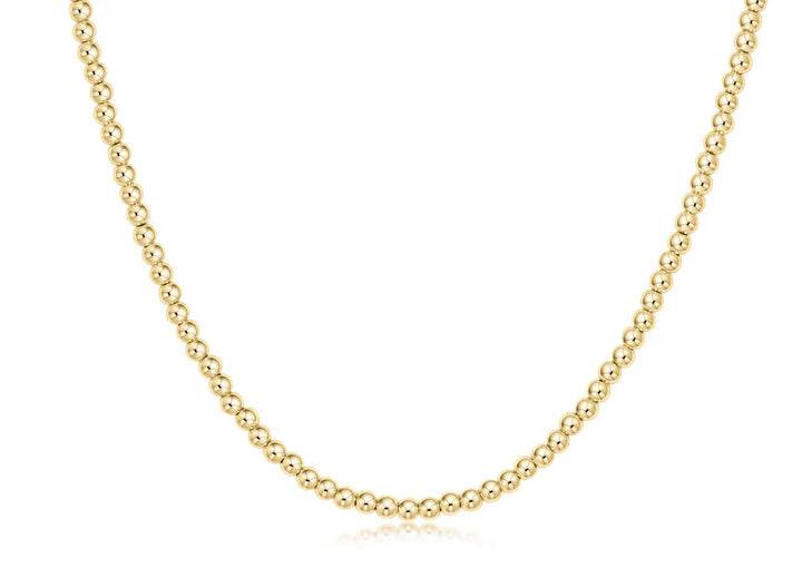enewton: 17” Chocker Classic 3mm- Gold