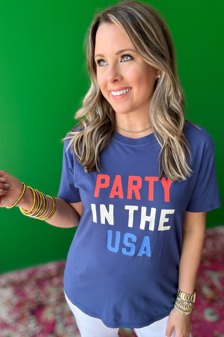 Z Supply: Party Boyfriend Tee - Yacht Blue
