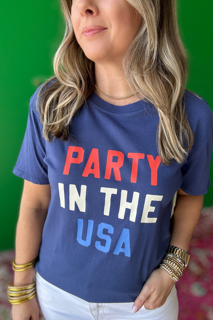 Z Supply: Party Boyfriend Tee - Yacht Blue