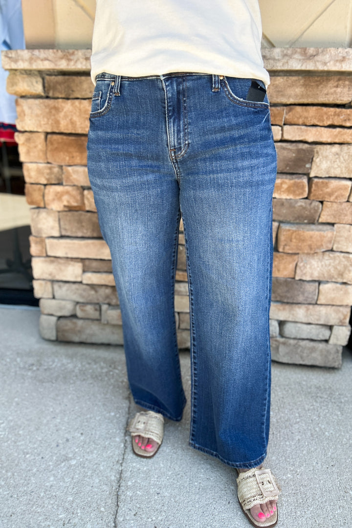 KUT: CHARLOTTE HIGH RISE WIDE LEG WITH REGULAR HEM - HEALTHY
