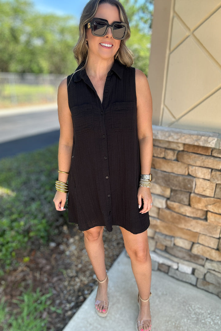 Z Supply: New Light Mini Dress - Black