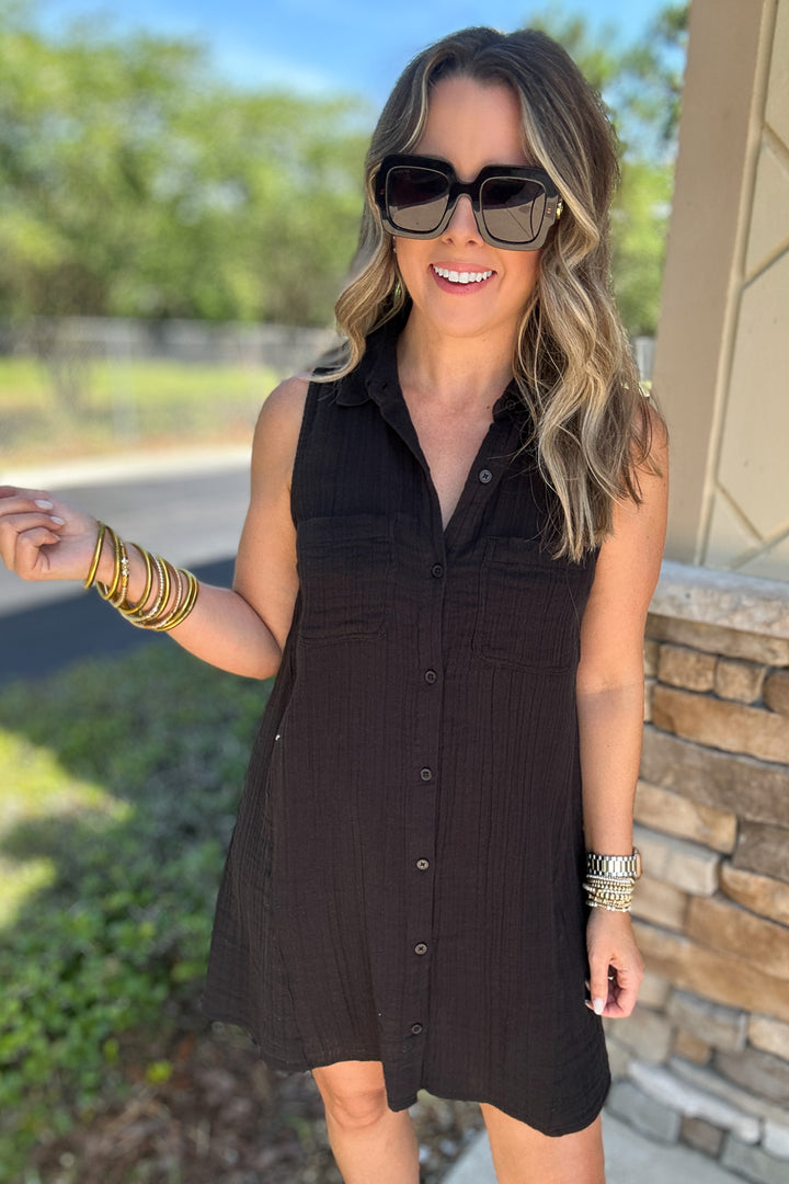 Z Supply: New Light Mini Dress - Black