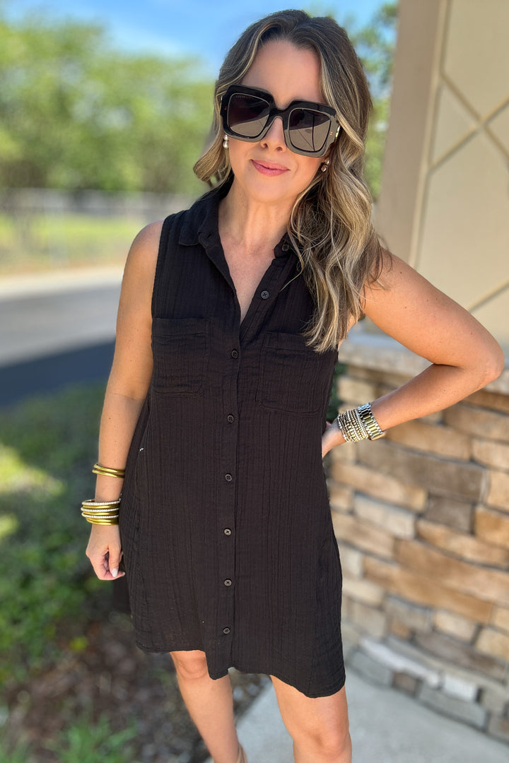 Z Supply: New Light Mini Dress - Black