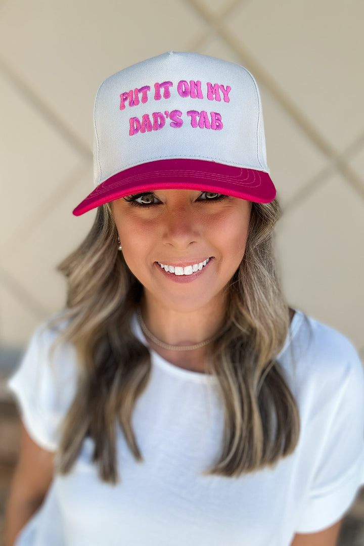 Put It On My Dad's Tab Hat: FUCHSIA