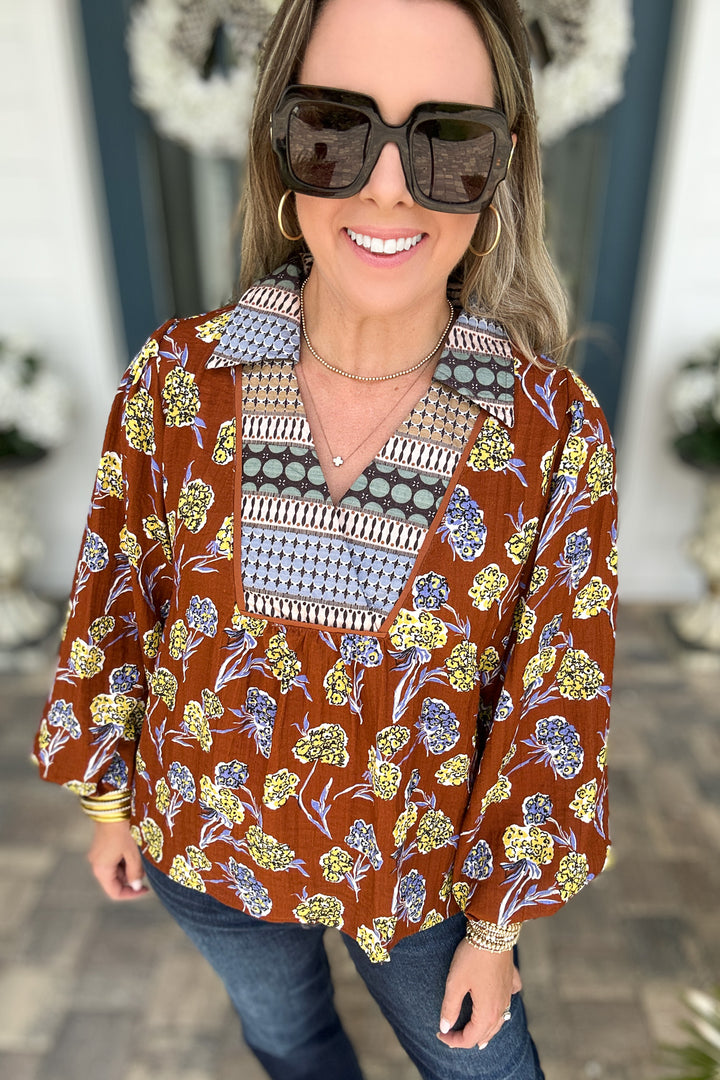Golden Fields Boho Top