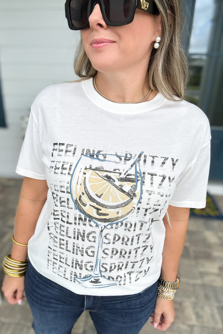 Z Supply: Spritzy Boyfriend Tee - Sea Salt