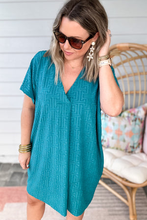 Out To Sea Dress - Teal