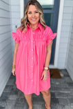 Molly Bracken: Ruched Dress  - Pink